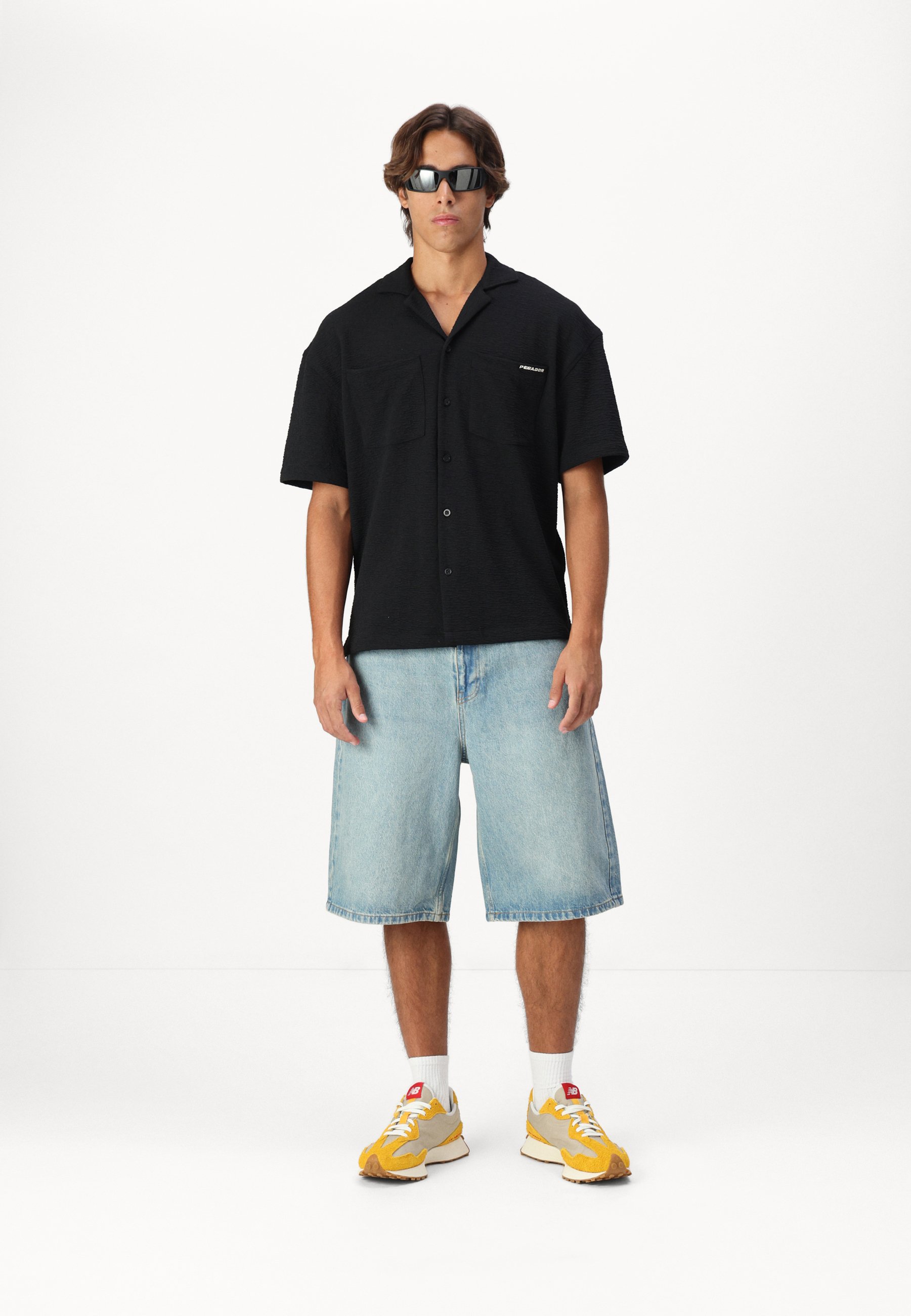 2Y Studios JUNAN BASIC - Denim shorts - sand blue/sand - Zalando.ie