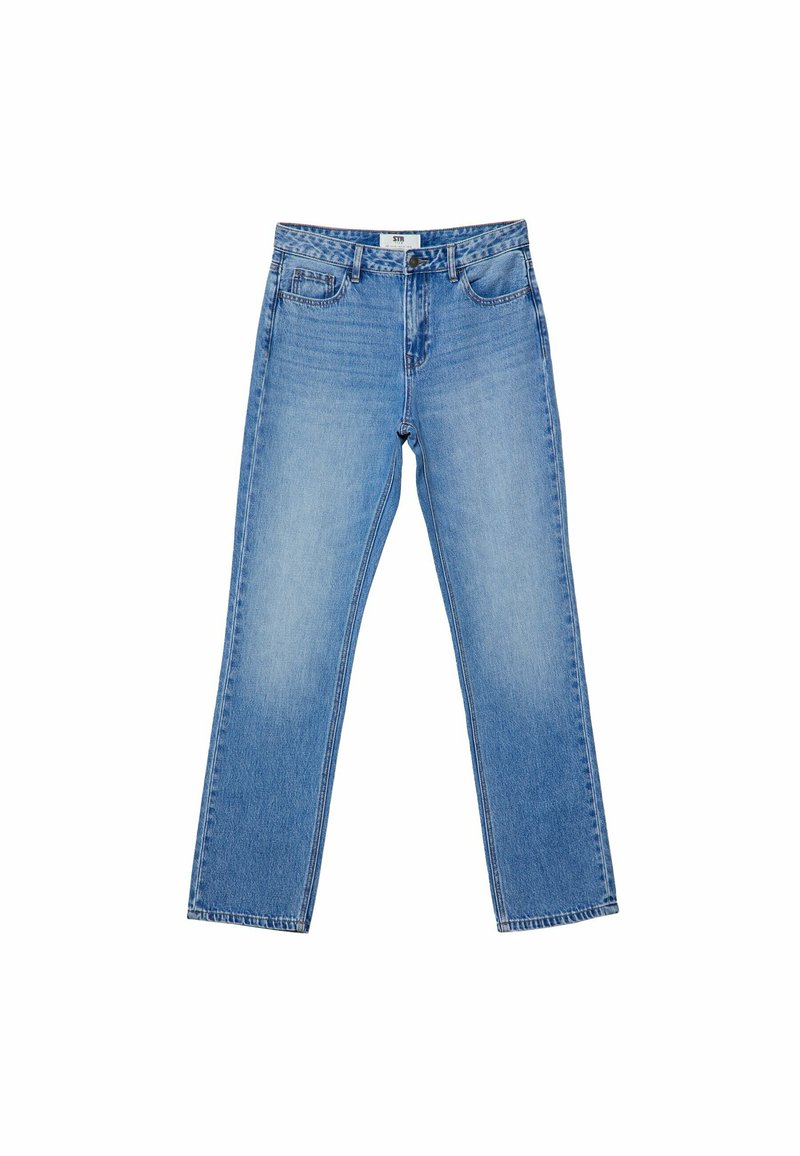Stradivarius Straight leg jeans blauw denim/bluedenim Stradivarius Straight leg jeans blauw denim/bluedenim