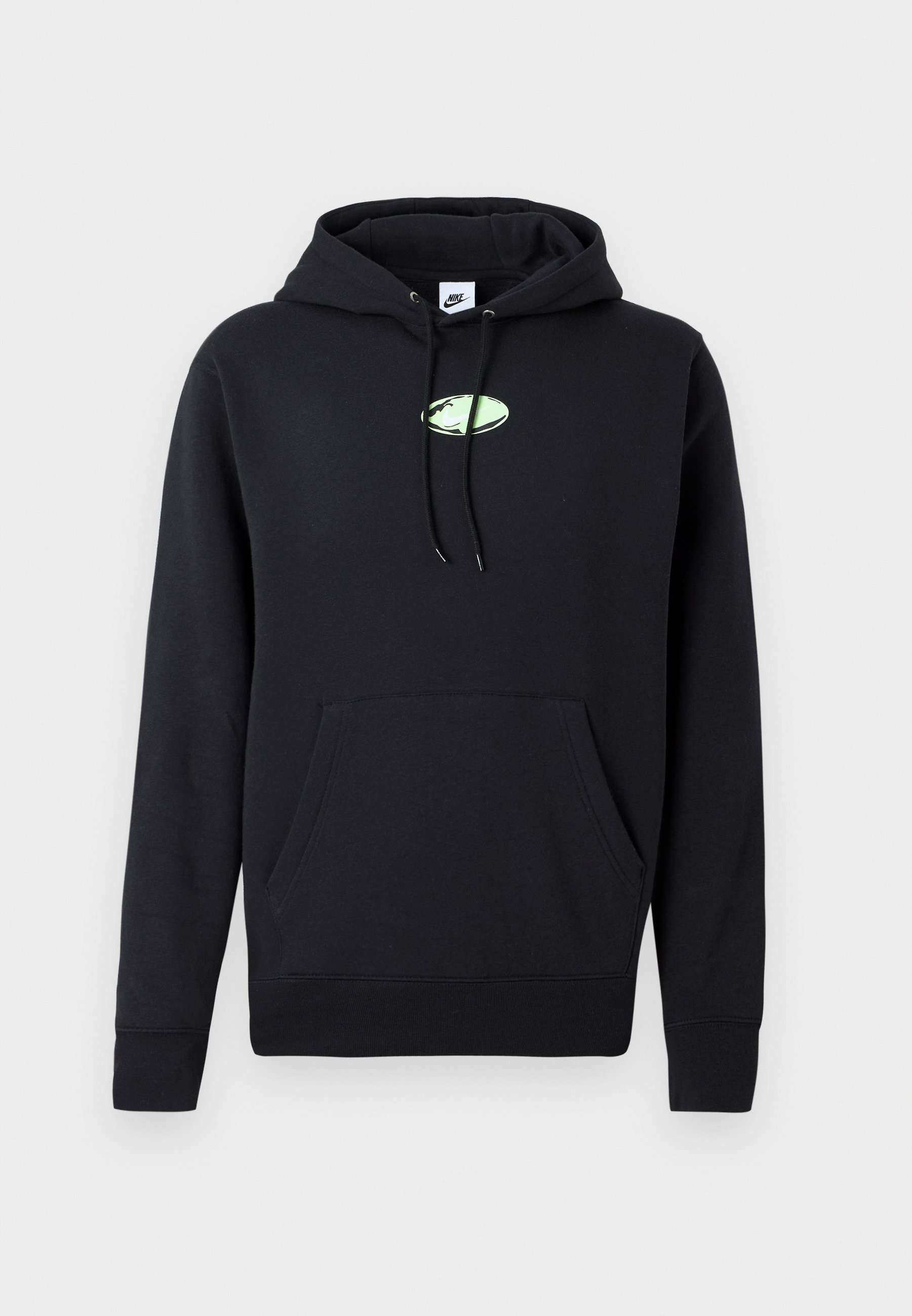 black nike drawstring hoodie