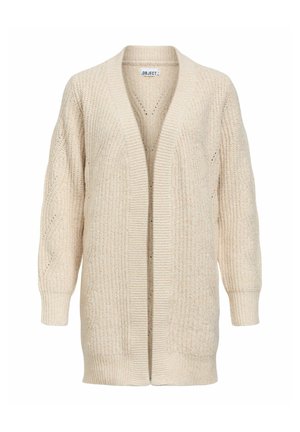 Object, CARDIGAN LONG OPEN - Cardigan - humus
