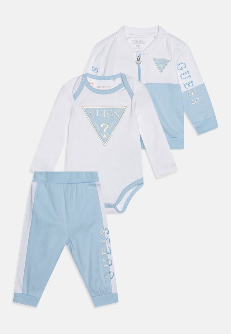 Guess BABY BODY PANTS UNISEX SET - Treningas - frosted blue