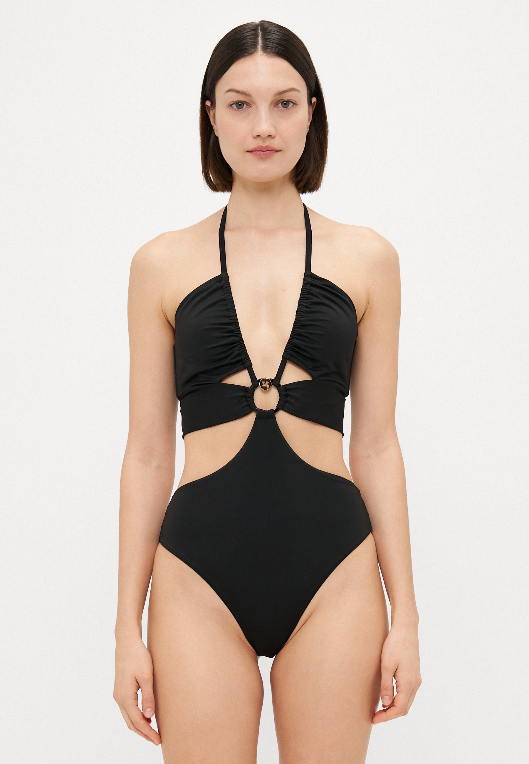 Max Mara Beachwear CRISTEL - Swimsuit - black - Zalando.co.uk