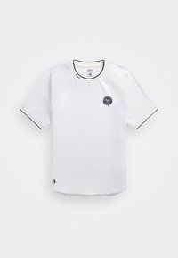 WIMBLEDON CUSTOM SLIM FIT MESH TSHIRT UNISEX - Tricou cu imprimeu - ceramic white