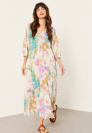 FatFace, REGULAR FIT - MIDI DRESS . - Maxi šaty - ivory tropical