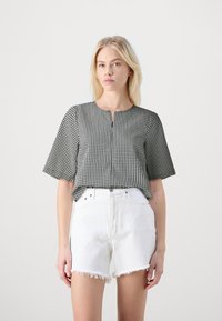 VILA VINELLA - Blus - cloud dancer/black