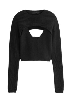 REGULAR FIT - Strickpullover - black