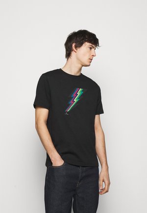 MENS REGULAR FIT LIGHTNING - T-Shirt print - black