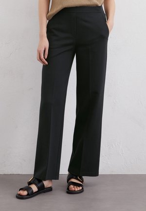 Marc O'Polo AUS INTERLOCK QUALITÄT - Trousers - black