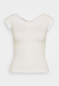 SHANNEN V NECK - Navadna majica - white