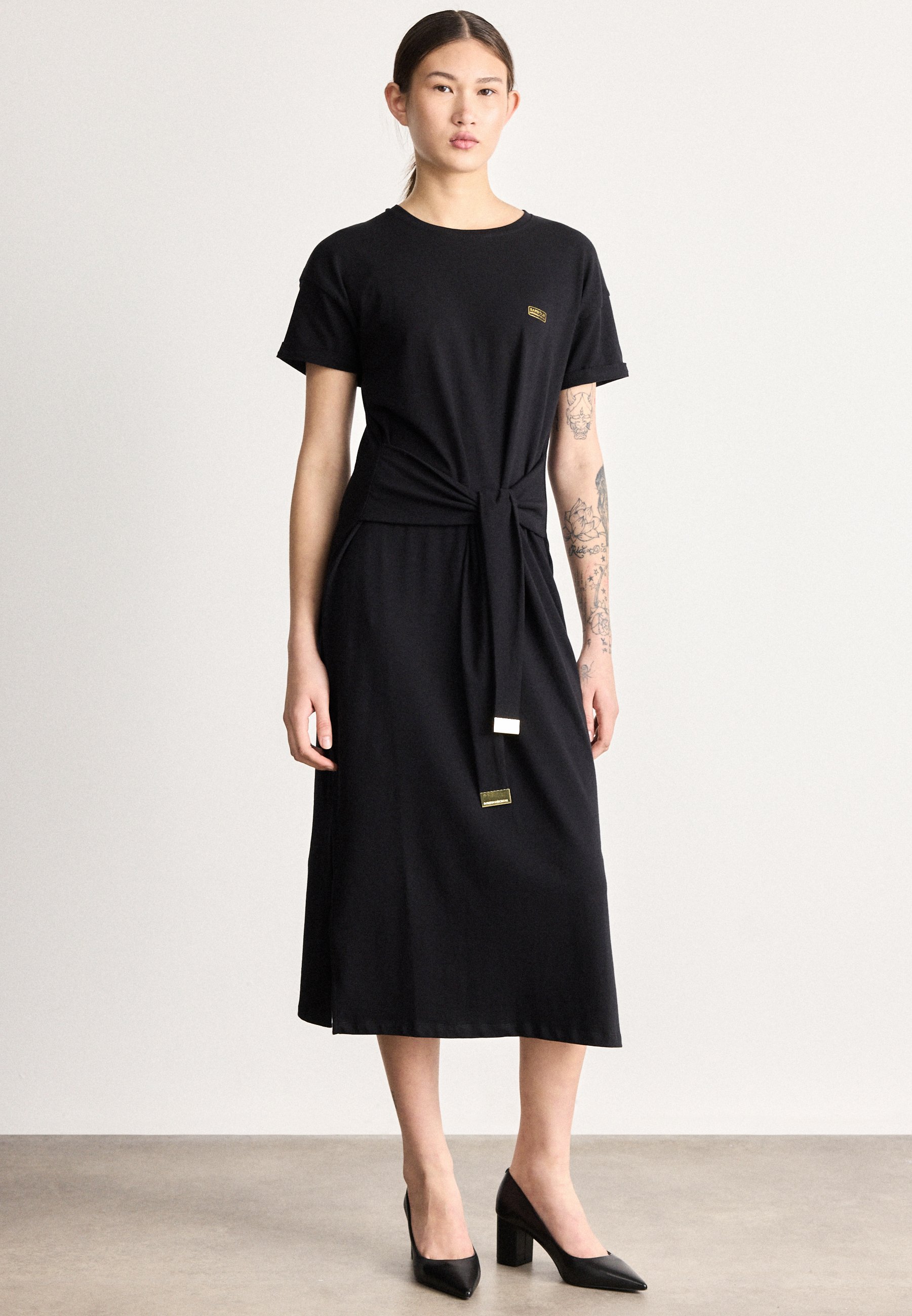 Barbour International WHITSON MIDI DRESS - Jersey dress - black - Zalando.ie