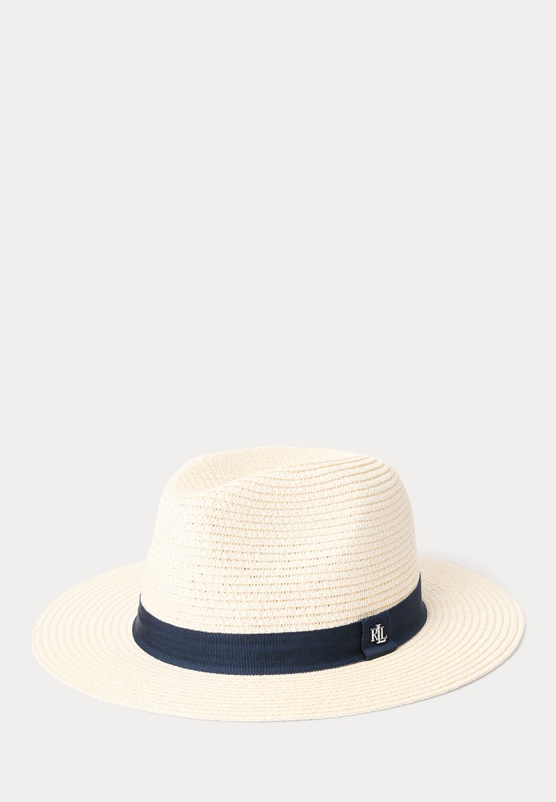 Lauren Ralph Lauren PACKABLE STRAW FEDORA - Kepurė - bone