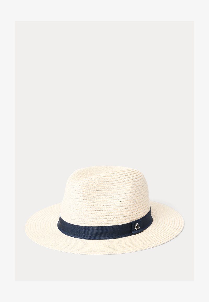 Lauren Ralph Lauren PACKABLE STRAW FEDORA - Klobuk - bone