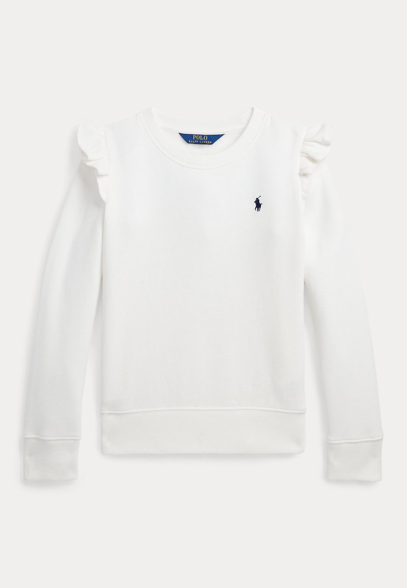 Polo Ralph Lauren RUFFLED FLEECE SWEATSHIRT - Sweatshirt - deckwash white