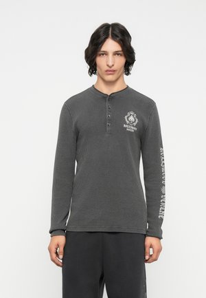 TREND DROP HENLEY - Top dugih rukava - grey