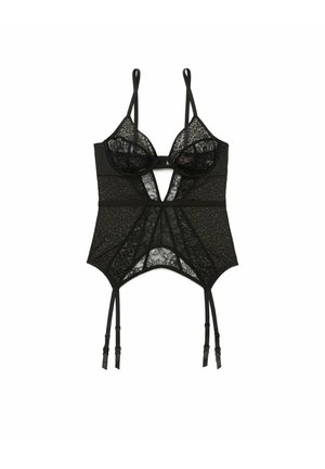 Adore Me LYNN UNLINED PLUS BUSTIER  PASTEL ROSE TAN - Korsage - jet black