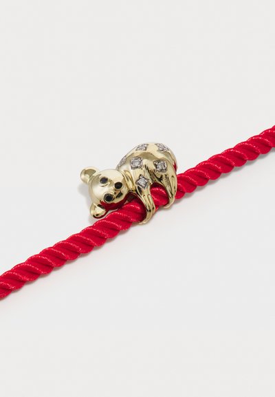 Yvonne Leon BRACELET KOALA CORDON ROUGE - Pulsera - yellow gold-coloured