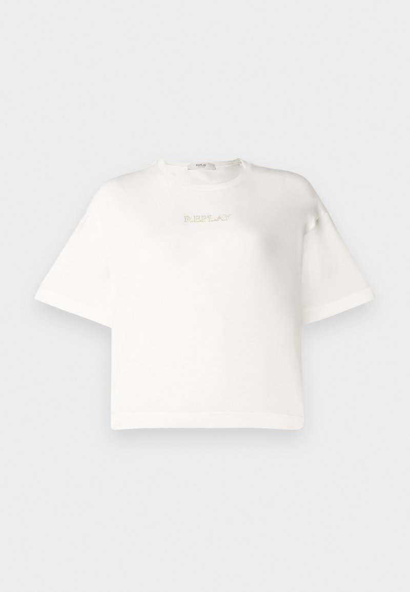 Replay T-shirt basic crème Replay T-shirt basic crème
