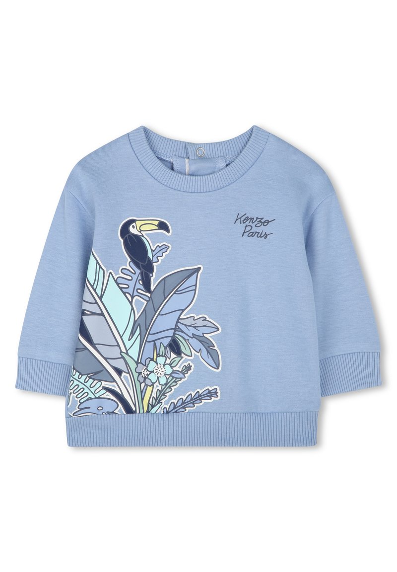 KENZO kids SET Pantaloni sportivi light sky/bianco