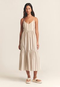 ST MRLO PHI MIDI - Day dress - neutral stripe