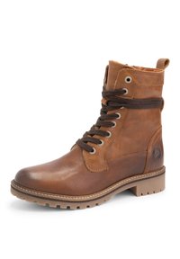 Travelin Snörstövlar - cognac