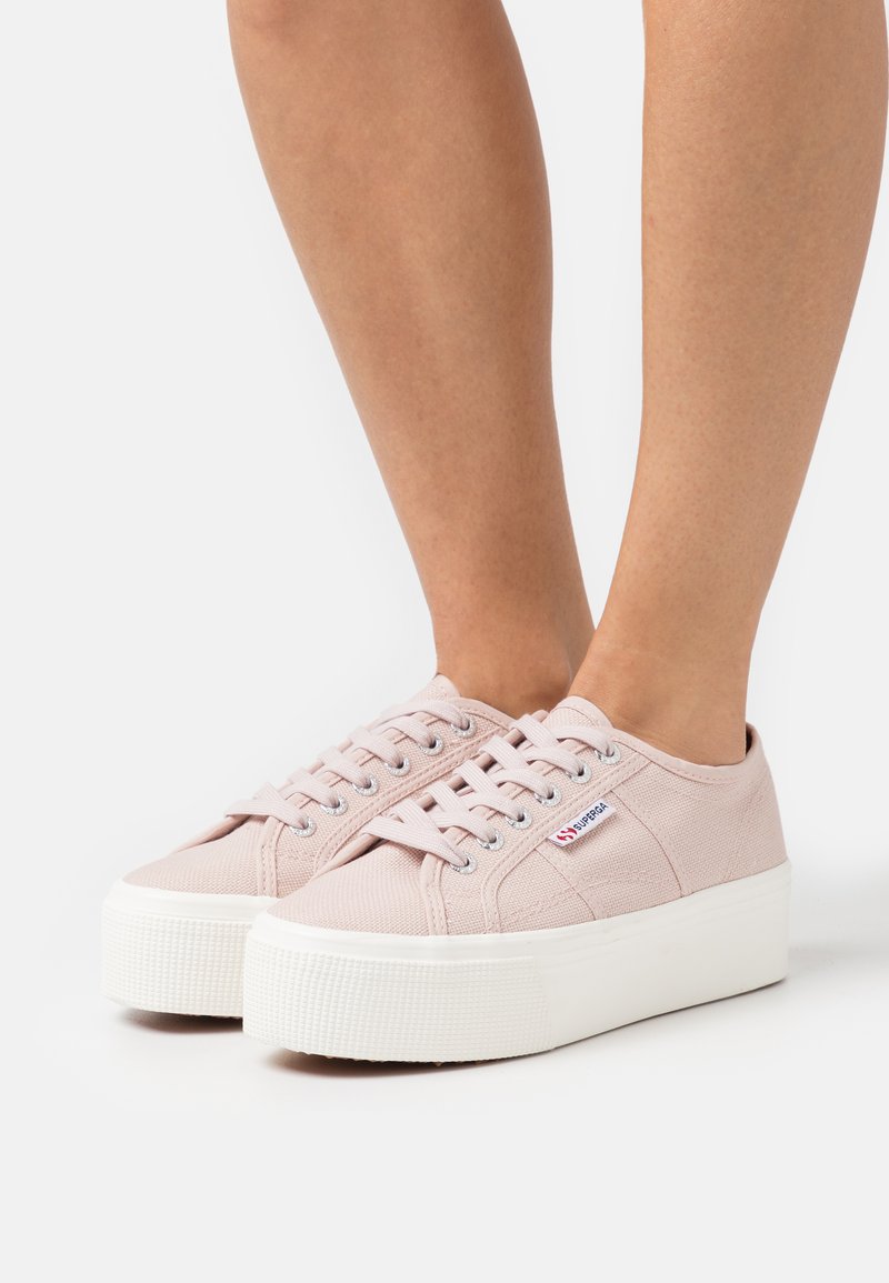 Superga PLATFORM Sneakers laag ink skin/avorio/roze Zalando.nl