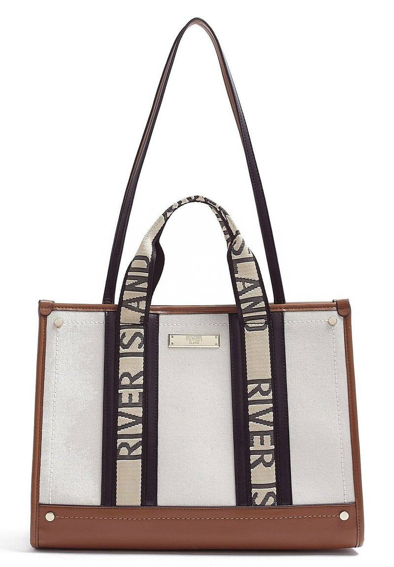 River Island Shopping Bag beige light/offwhite Zalando.de