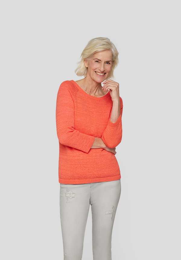 SUNNY SIDE - Strickpullover - mandarine