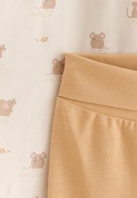 Lindex SET 4 PCS WRAP - Kootud müts - beige