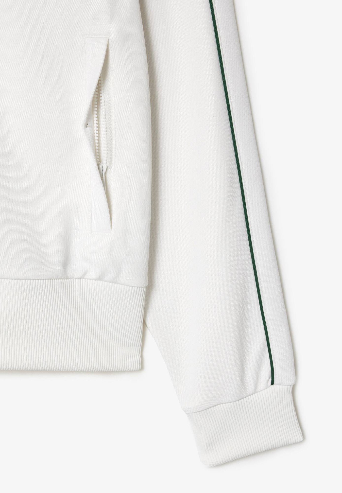 Lacoste Zip-up sweatshirt - flour/off-white - Zalando.co.uk