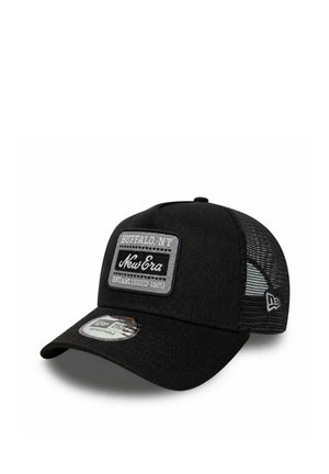 New Era, NEW ERA PATCH 9FORTY A-FRAME TRUCKER CAP SCHWARZ UNISEX - Cap - schwarz