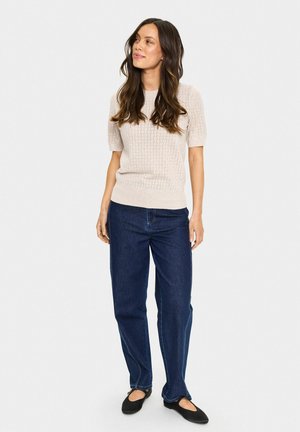 MILA POINTELLE  - Print T-shirt - gray morn melange