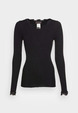 Rosemunde BABETTE REGULAR  - Tops ar garām piedurknēm - black