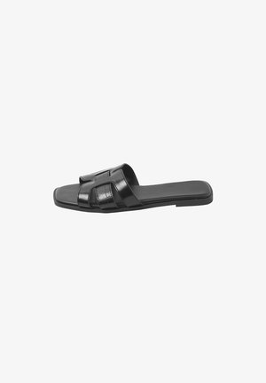 Yours Clothing, WIDE FIT SANDALS - Sandalias planas - black