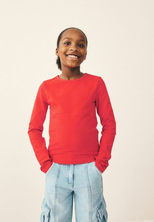 Next, LONG SLEEVE SEAM DETAIL TOP - Pikkade varrukatega topp - red