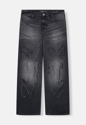 AVES UNISEX - Straight leg jeans - black