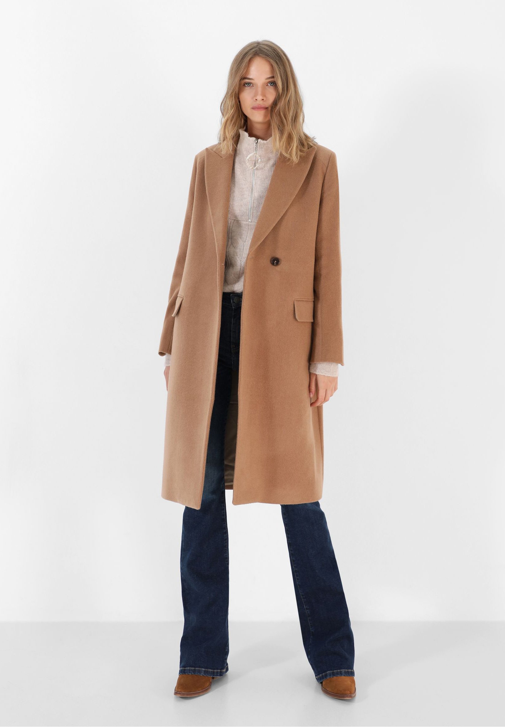 zalando camel coat