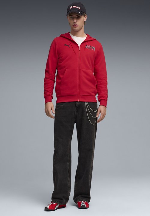 PUMA AC MILAN FTBLCULTURE HOODED JACKET - Zip-up sweatshirt - for all time red- black — photo 3