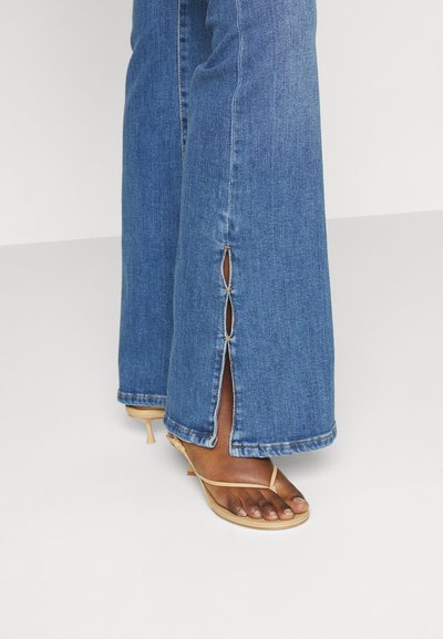 FRAME LE HIGH FLARE MINI SLITS - Τζιν Bootcut - dark blue