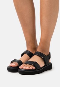 Even&Odd Wide Fit - Sandalen - black Miniatuurafbeelding 1