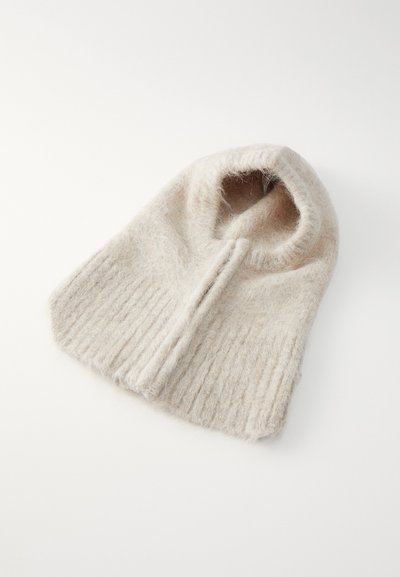 Holzweiler BALL FLUFFY BALACLAVA UNISEX - Megzta kepurė - sand