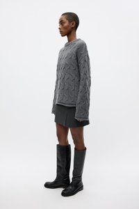 Envii SPLIT - Pencil skirt - grey