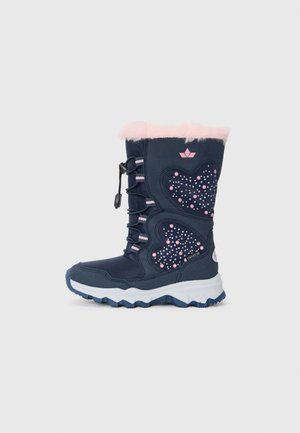 FANIE - Botas para la nieve - navy/rose