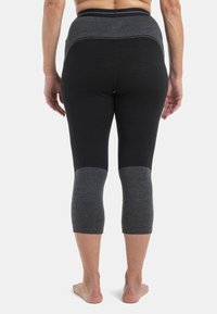 icebreaker MERINO 200 MID WEIGHT ZONEKNIT3/4 - 3/4 sports trousers - BLACK