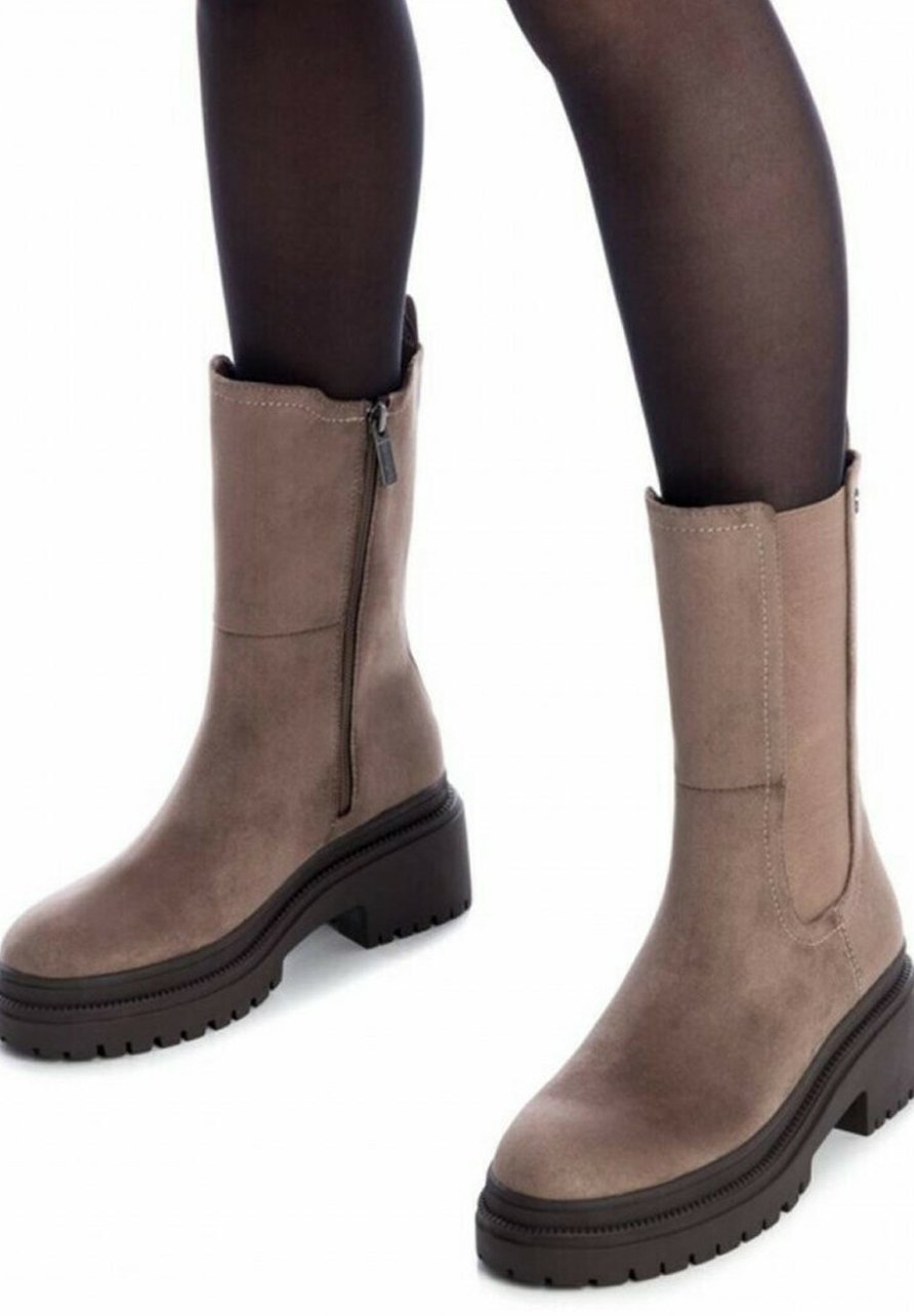 Refresh BOTA - Botas con plataforma - taupe/marrón topo - Zalando.es