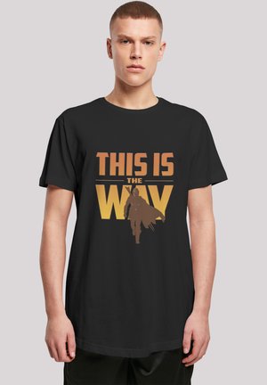 STAR WARS MANDALORIAN THIS IS THE WAY - T-shirt imprimé - black