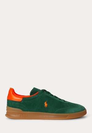 Polo Ralph Lauren, HERITAGE AERA LEATHER-SUEDE SNEAKER UNISEX - Matalavartiset tennarit - forest/orange