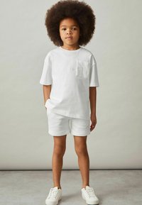 Reiss REISS TANE COTTON PALM-EMBROIDERY OVERSIZE T-SHIRT - Marškinėliai su spaudiniu - off white
