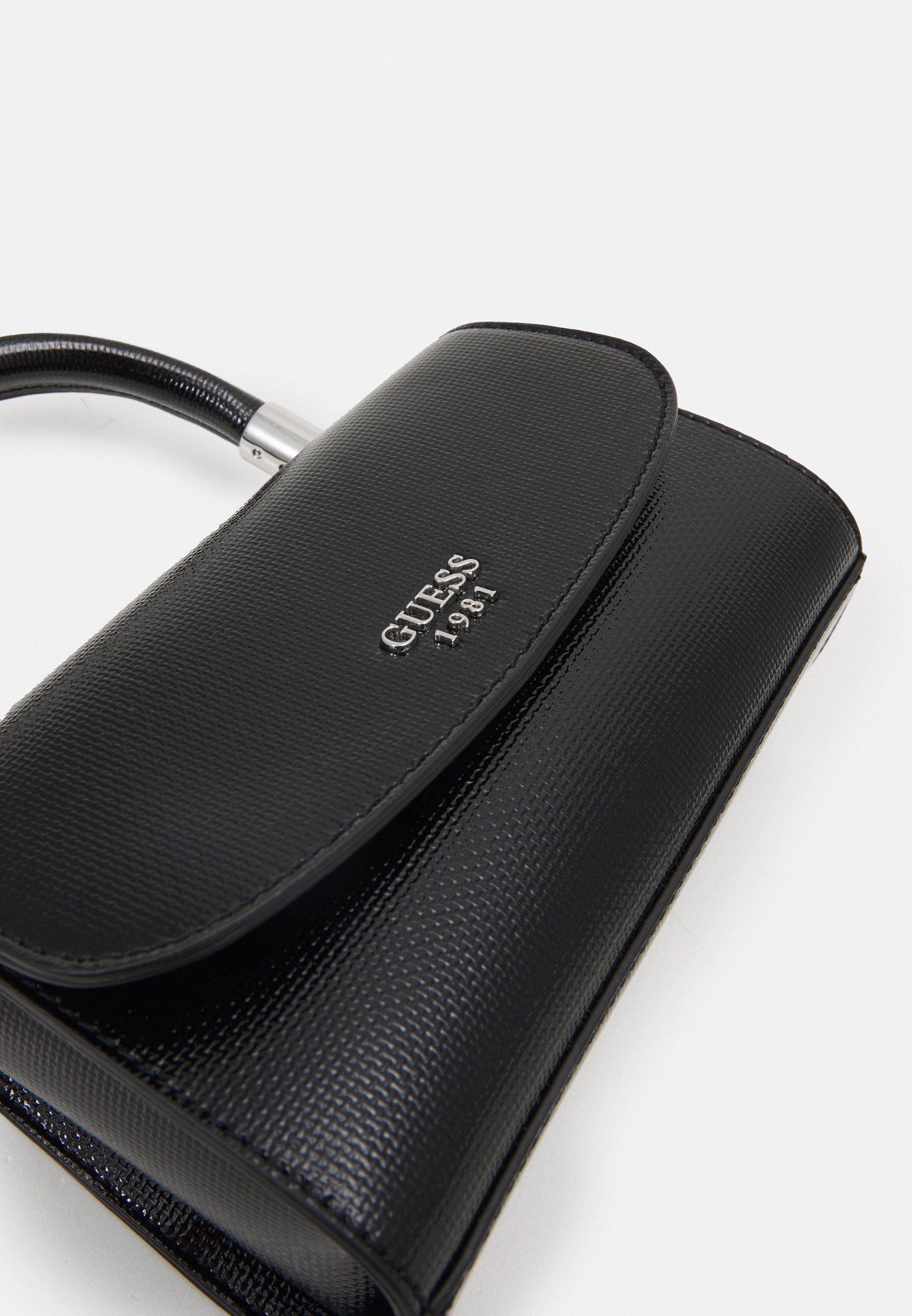 white mini top handle bag