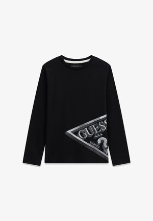 Guess, LS T-SHIRT_LOGO UNISEX - Maglietta a manica lunga - jet black a
