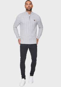 Threadbare SWINDON - Strickpullover - light grey / ecru twist